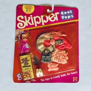 SOLD OUT ———-1 Skipper’s Cool Tops 9” Dolls Barbie 1989 Vintage